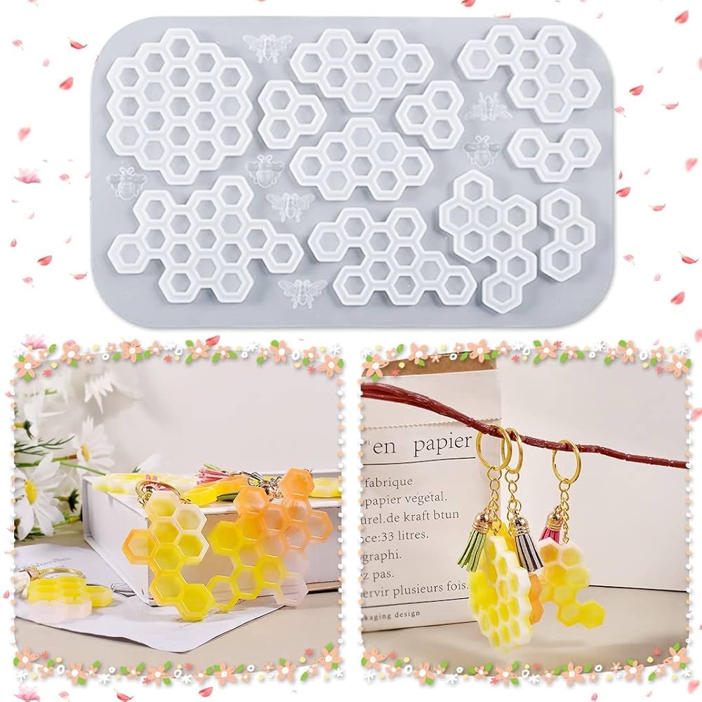 Amazon.co.jp: DIYBravo ハニカム シリコンモールド 蜂蜜ノ巣